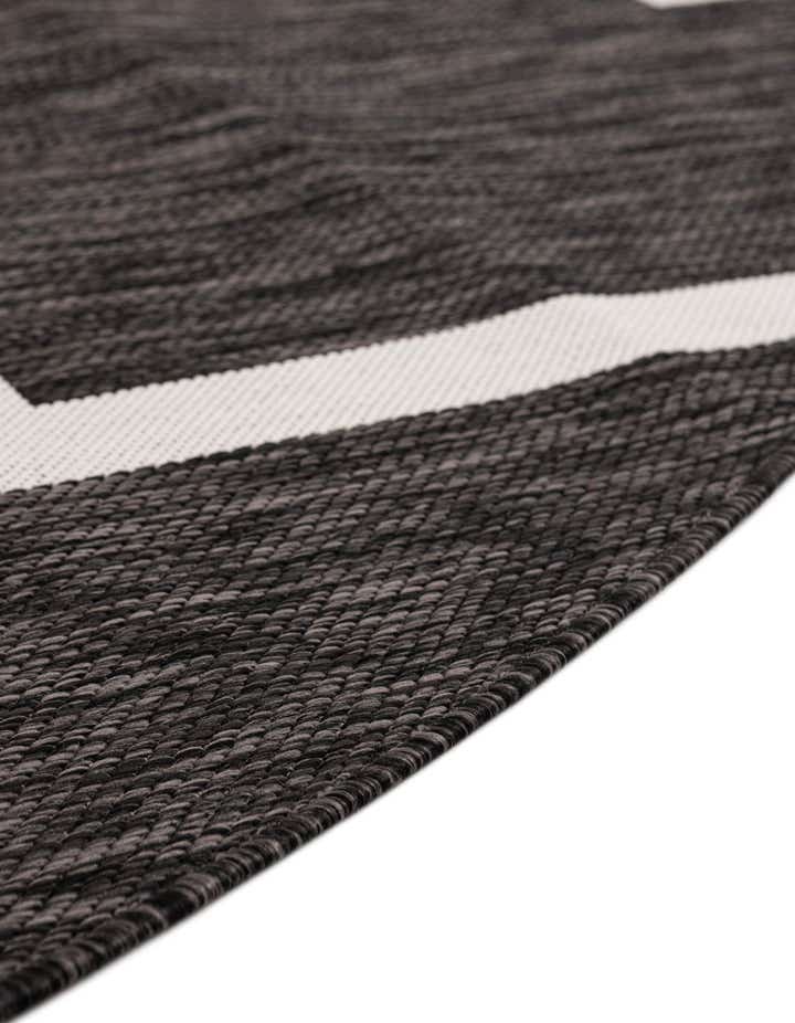 6' x 6' Easy-Clean Modern Indoor / Outdoor Round Rug