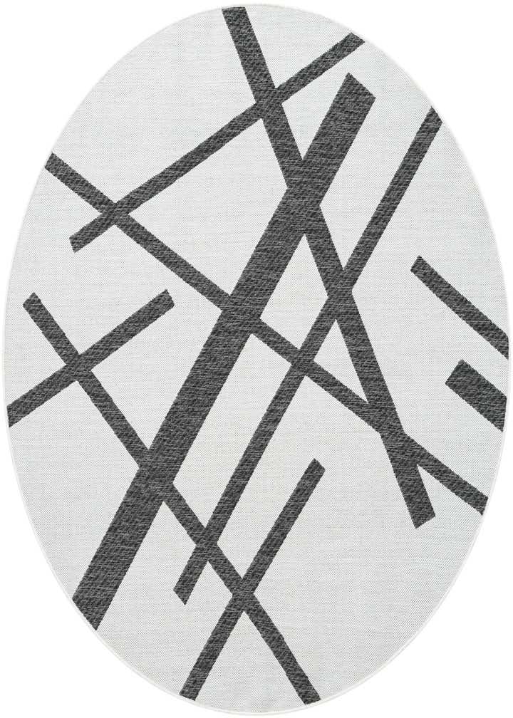 6' x 6' Easy-Clean Modern Indoor / Outdoor Round Rug