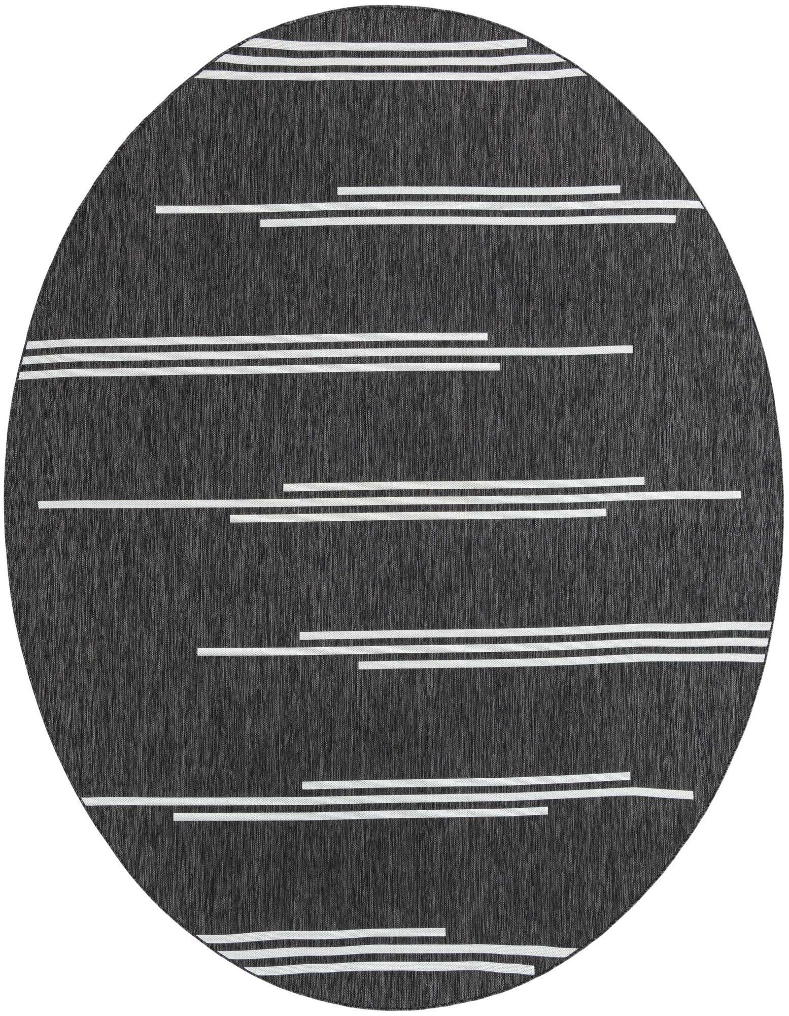 10' x 10' Easy-Clean Modern Indoor / Outdoor Round Rug