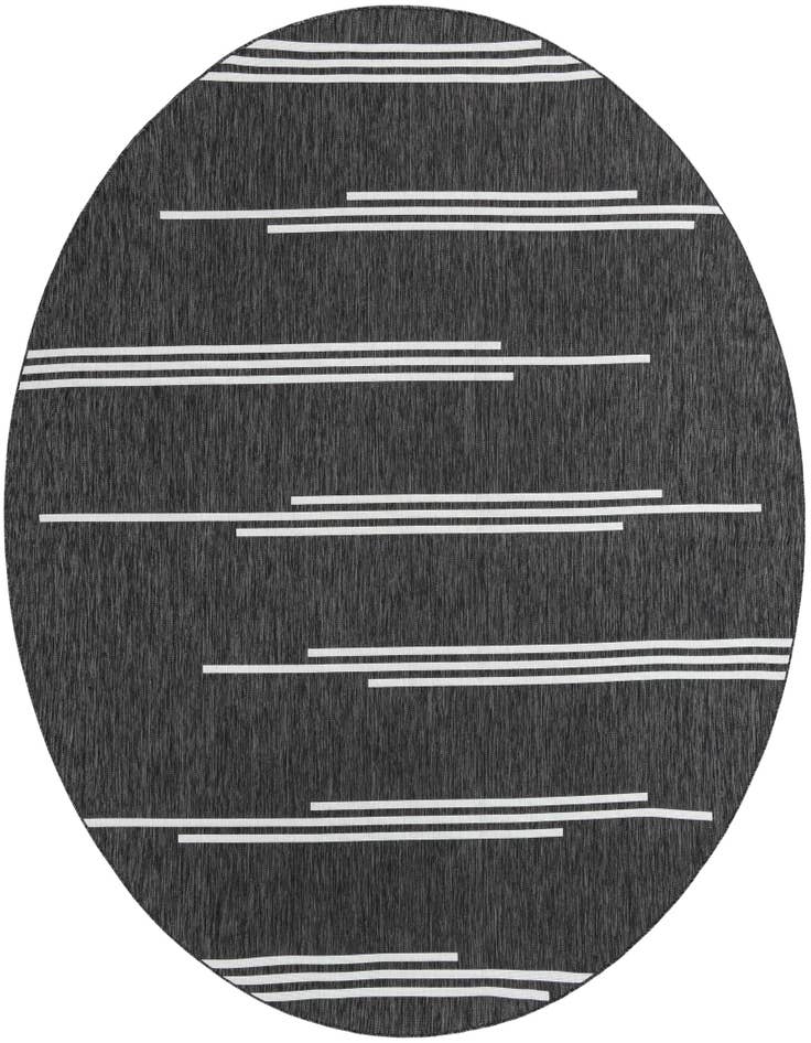Detail image of 10' x 10' Easy-Clean Modern Indoor / Outdoor Round Rug