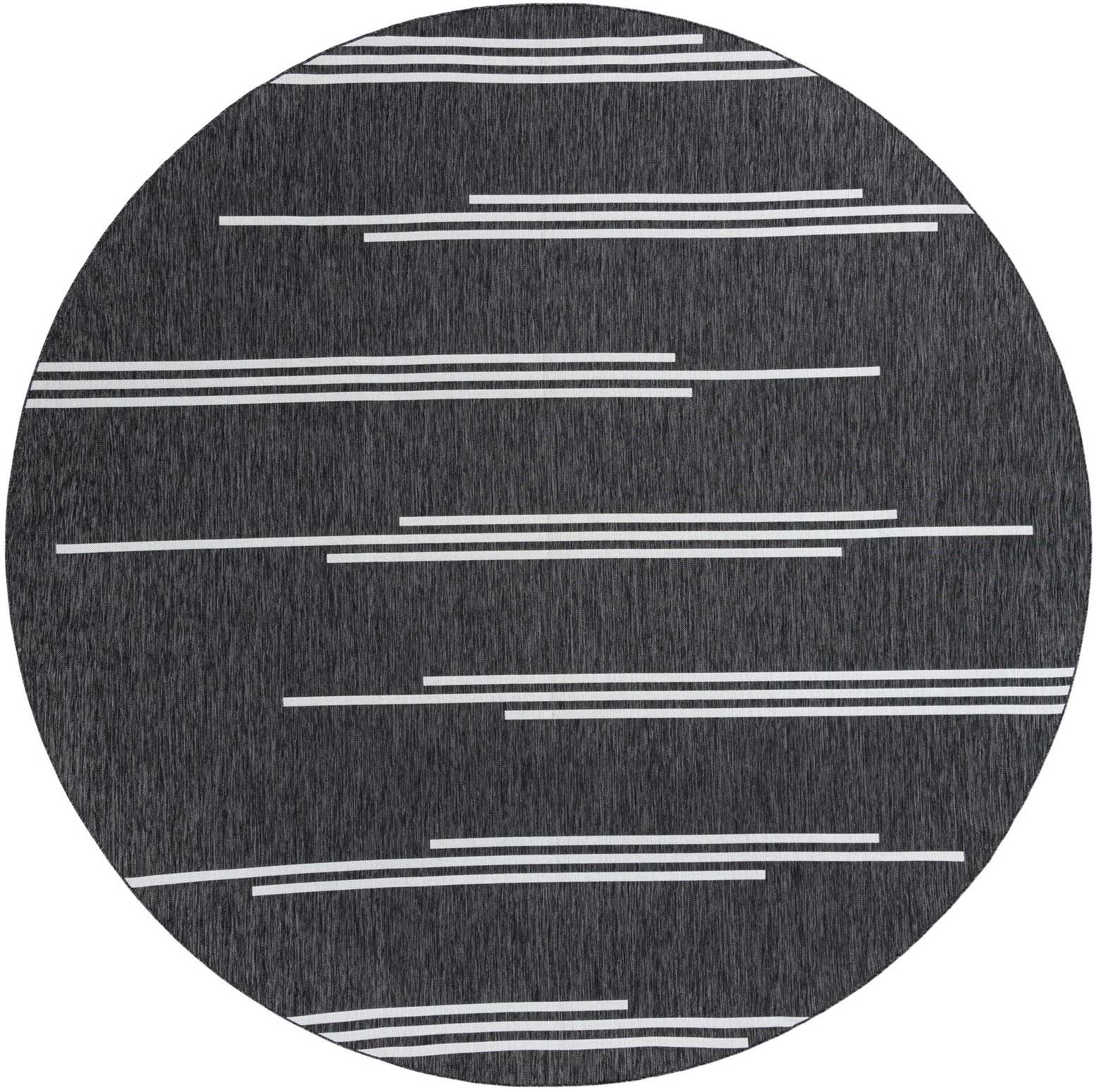 365cm x 365cm Easy-Clean Modern Indoor / Outdoor Round Rug