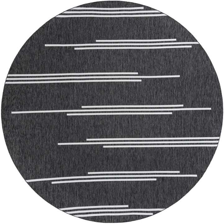 365cm x 365cm Easy-Clean Modern Indoor / Outdoor Round Rug