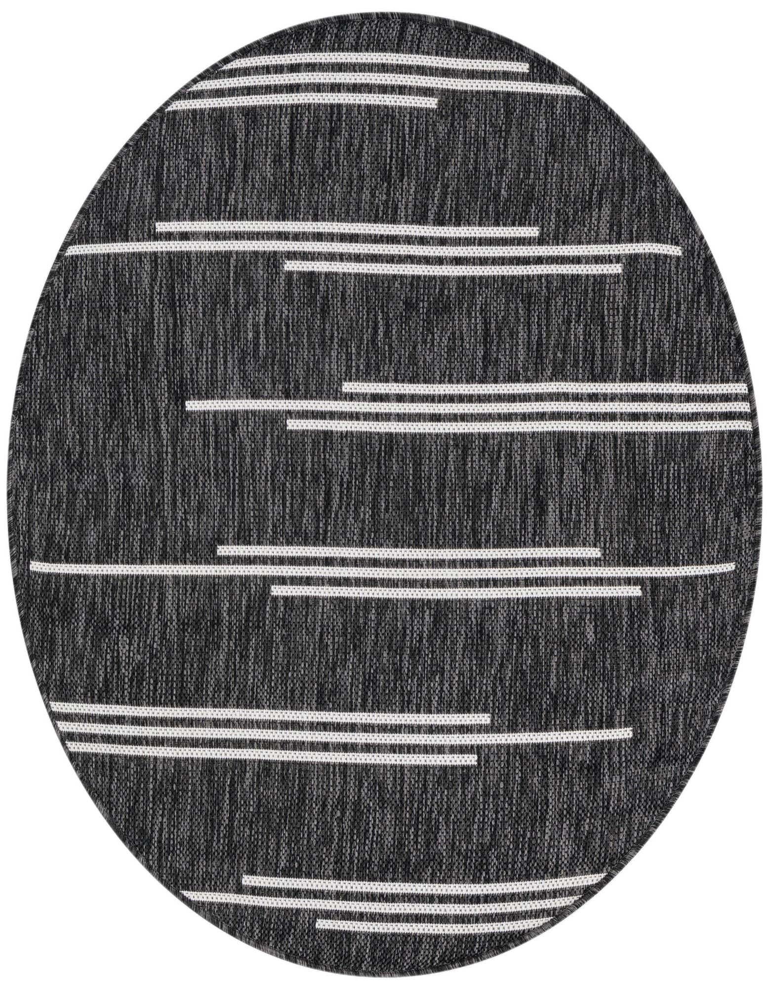 3' 1 x 3' 1 Easy-Clean Modern Indoor / Outdoor Round Rug