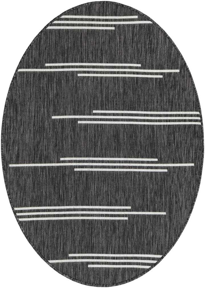 4' x 4' Easy-Clean Modern Indoor / Outdoor Round Rug