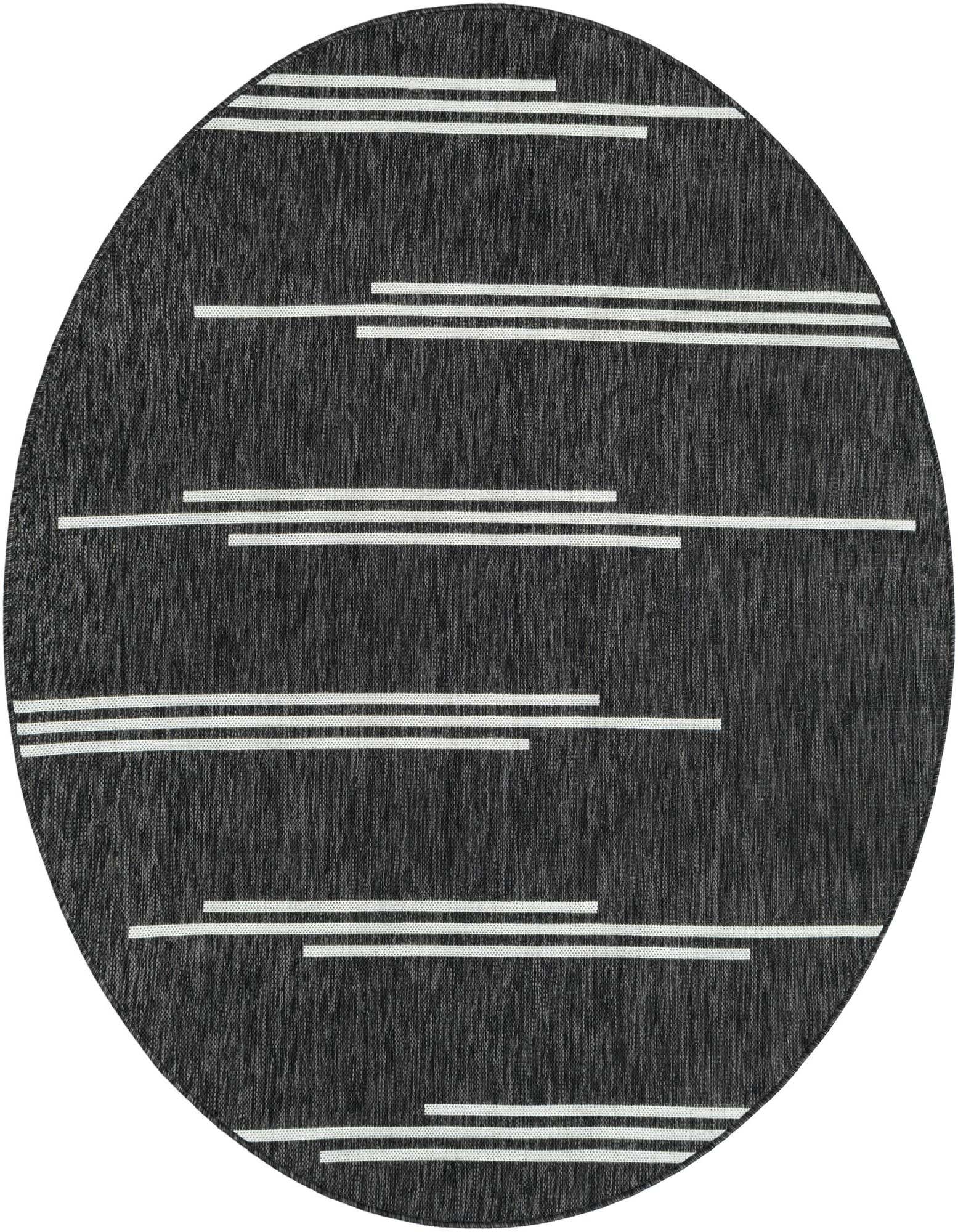 6' x 6' Easy-Clean Modern Indoor / Outdoor Round Rug