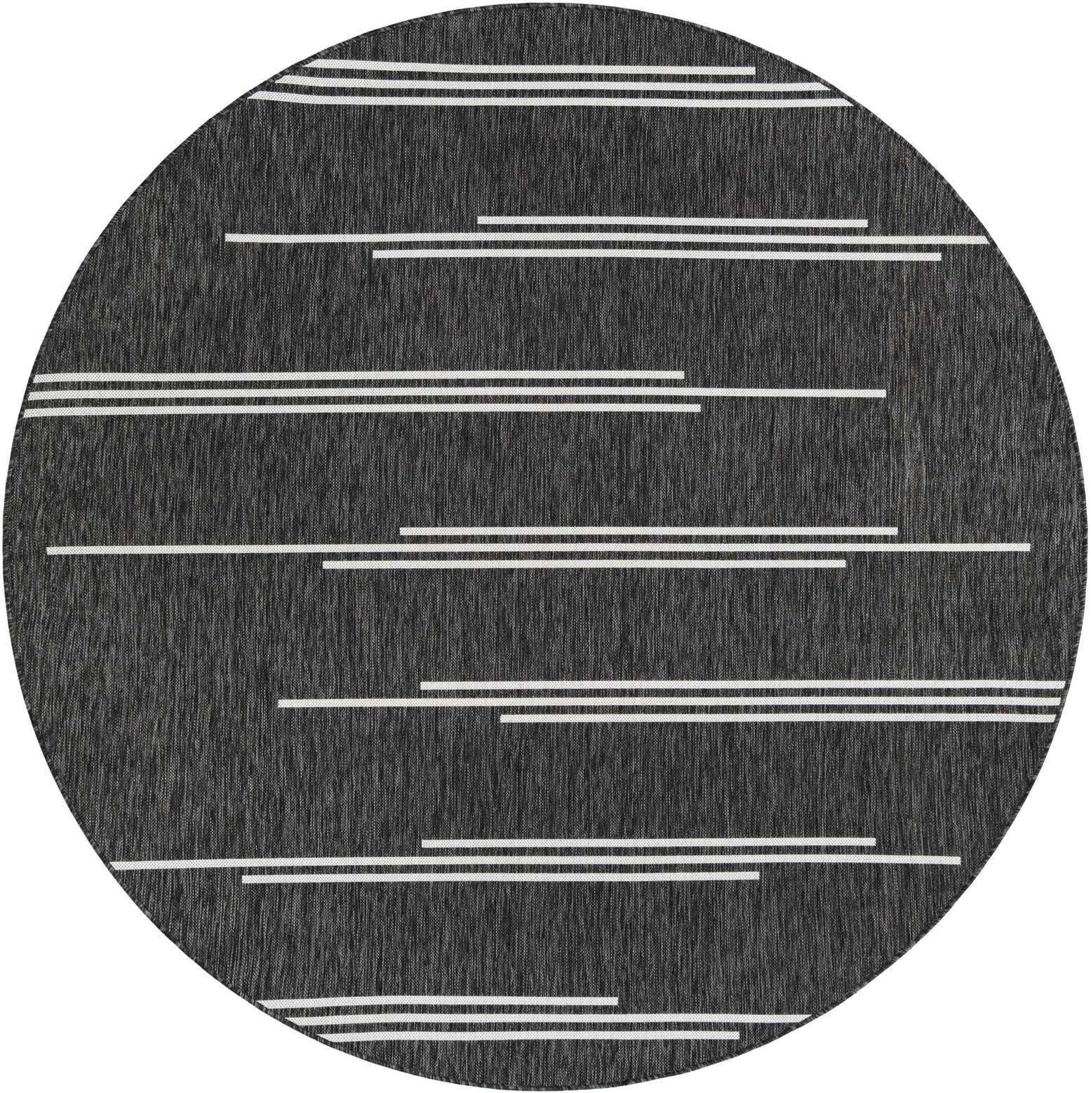 7' 10 x 7' 10 Easy-Clean Modern Indoor / Outdoor Round Rug