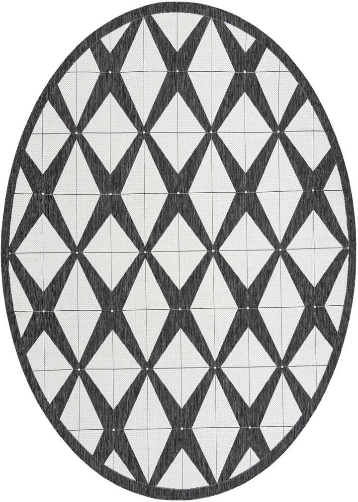 10' x 10' Easy-Clean Modern Indoor / Outdoor Round Rug