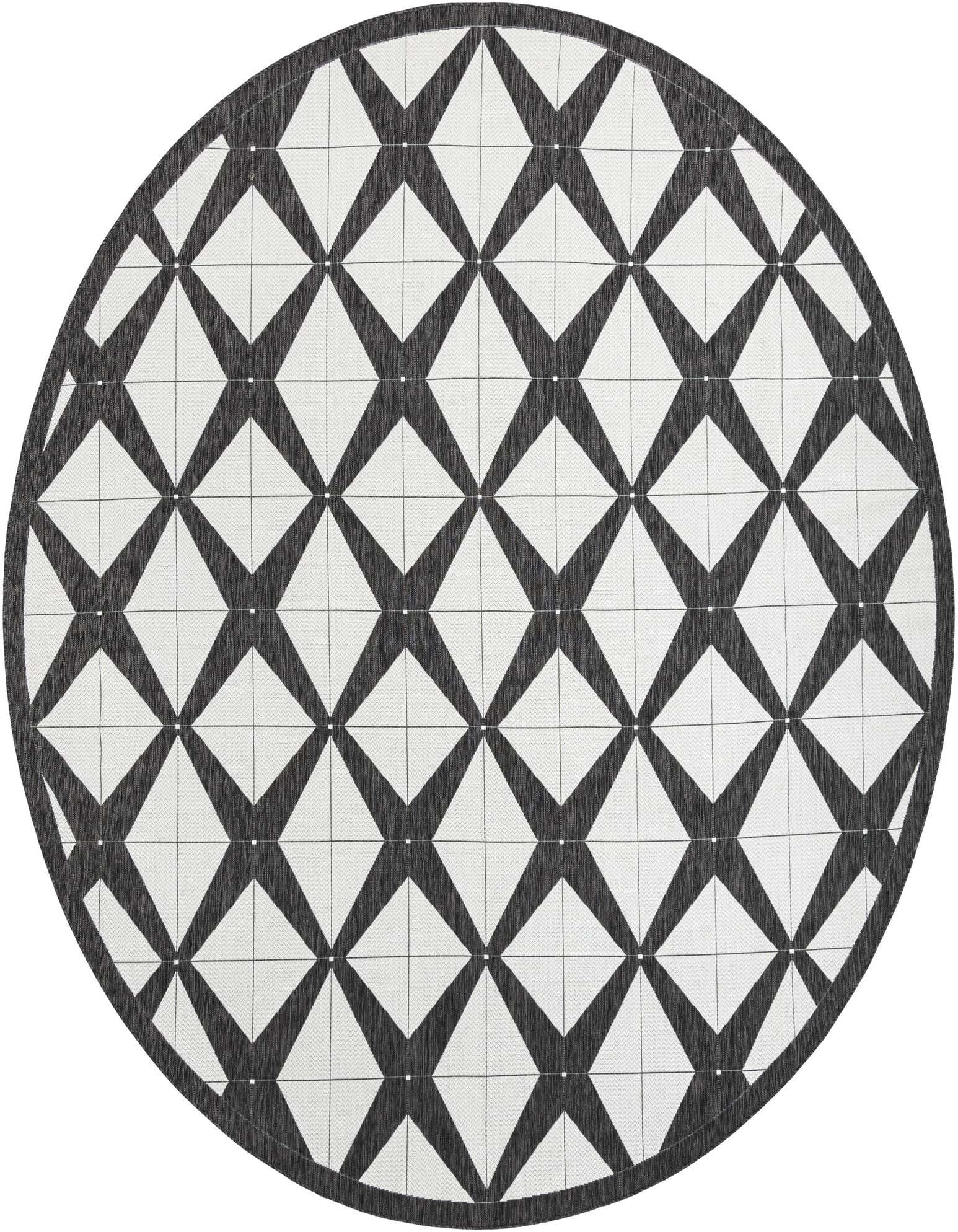 12' x 12' Easy-Clean Modern Indoor / Outdoor Round Rug
