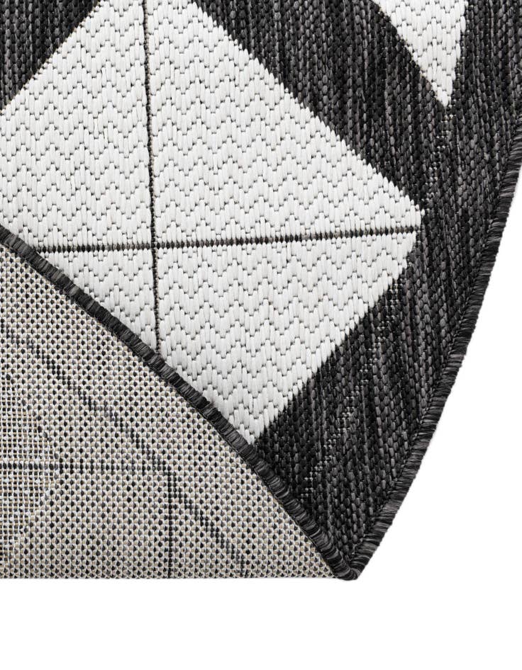 Detail image of 12' x 12' Easy-Clean Modern Indoor / Outdoor Round Rug