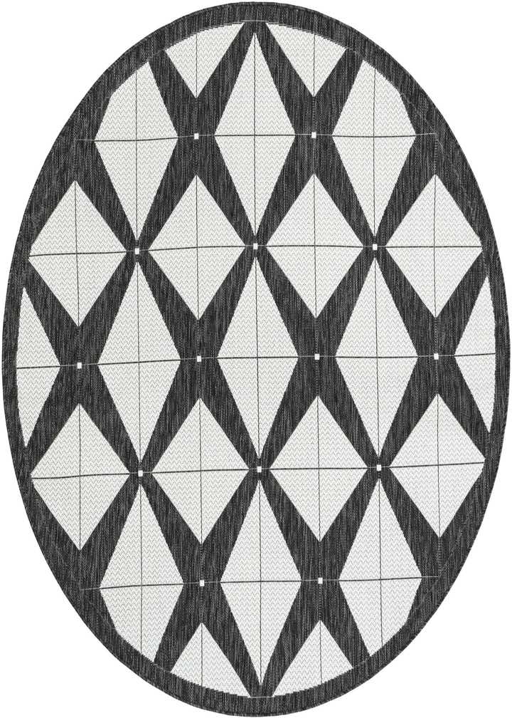 6' x 6' Easy-Clean Modern Indoor / Outdoor Round Rug