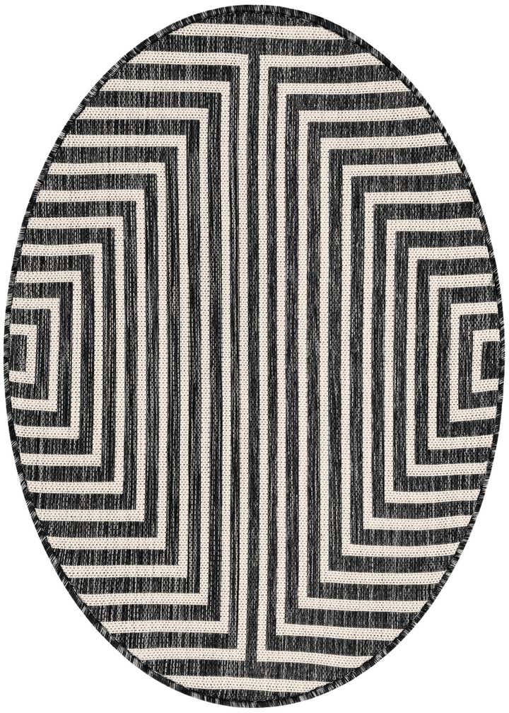 3' x 3' Easy-Clean Modern Indoor / Outdoor Round Rug