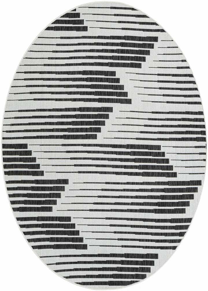 6' 1 x 6' 1 Easy-Clean Modern Indoor / Outdoor Round Rug