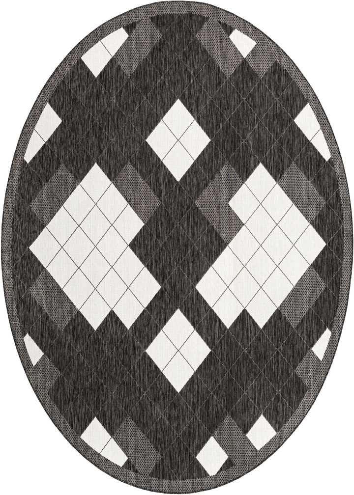 10' x 10' Easy-Clean Modern Indoor / Outdoor Round Rug