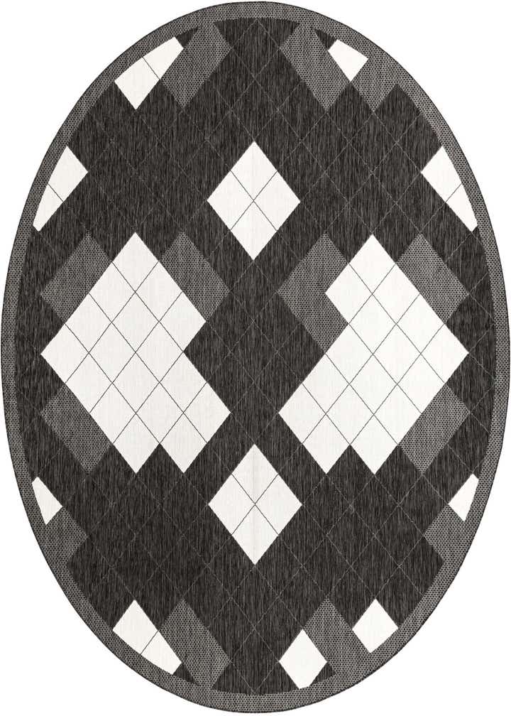 12' x 12' Easy-Clean Modern Indoor / Outdoor Round Rug