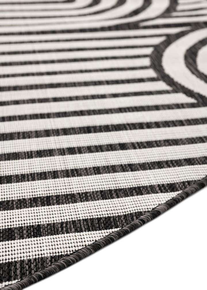 3' x 3' Easy-Clean Modern Indoor / Outdoor Round Rug