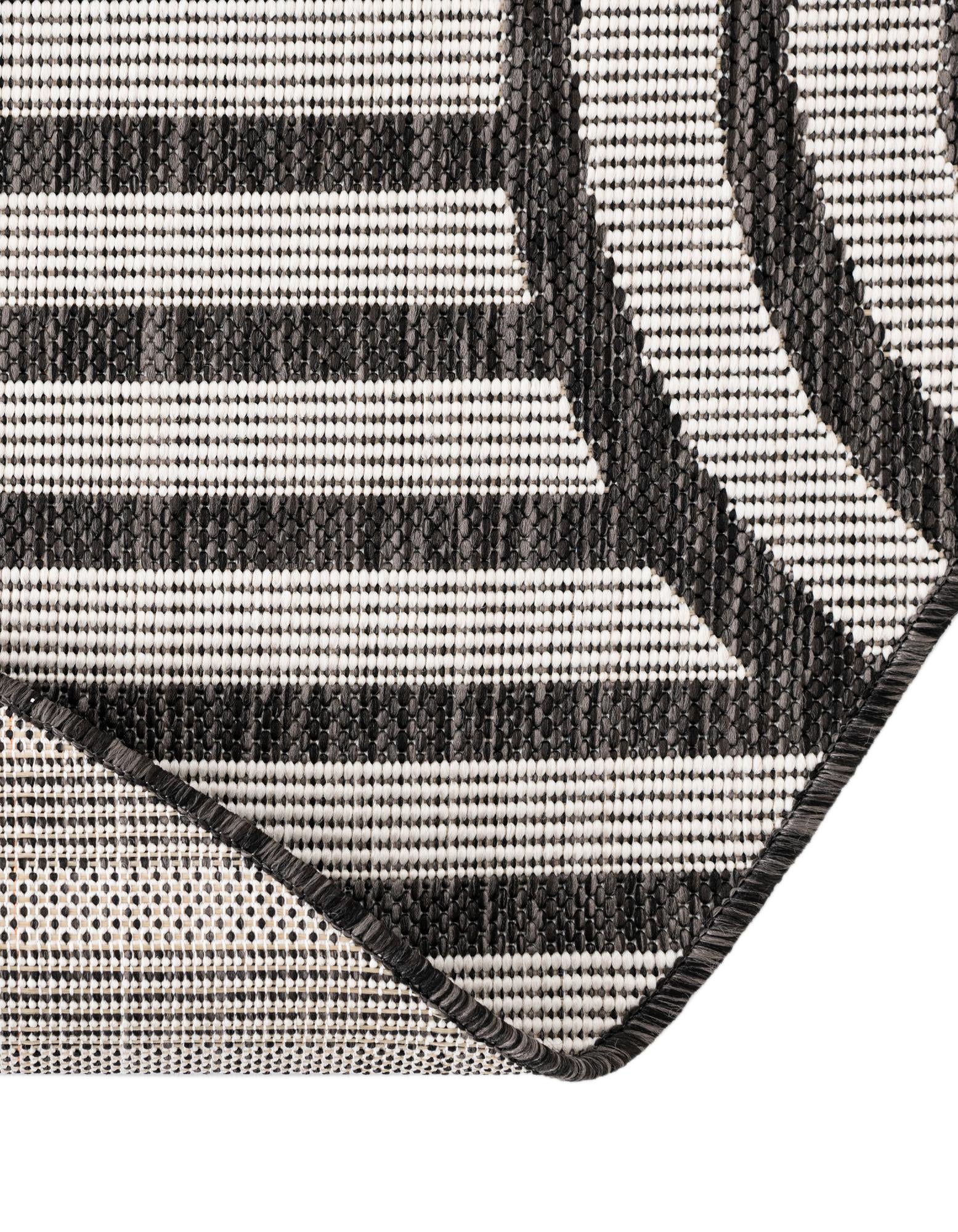 3' x 3' Easy-Clean Modern Indoor / Outdoor Round Rug