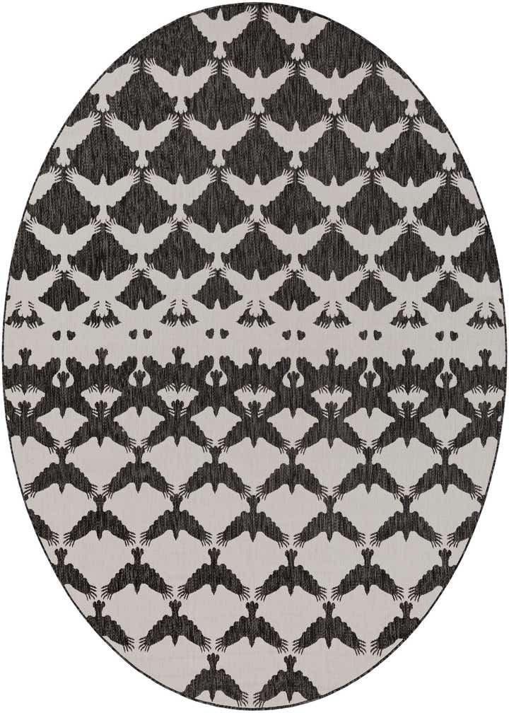 10' x 10' Easy-Clean Modern Indoor / Outdoor Round Rug