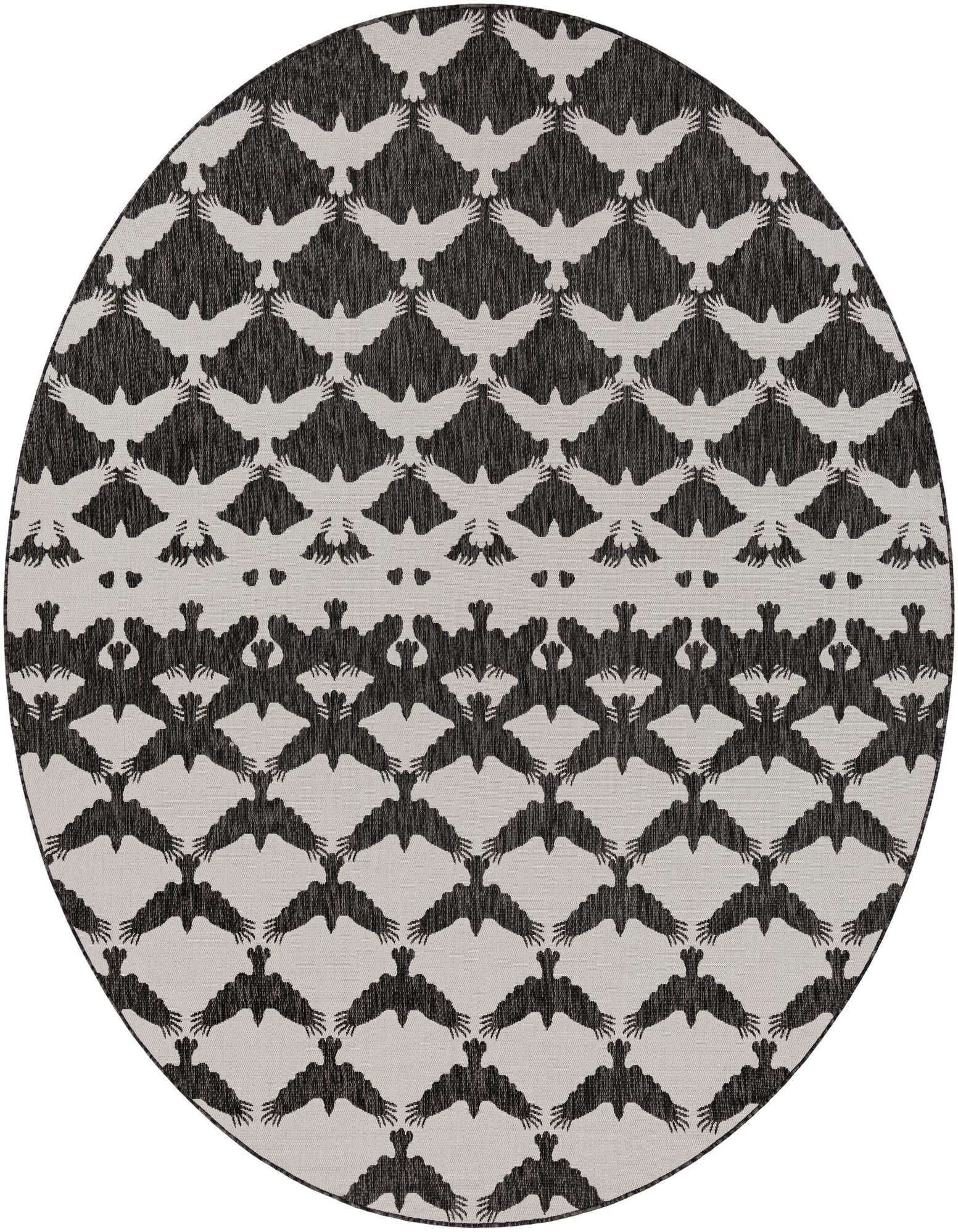10' x 10' Easy-Clean Modern Indoor / Outdoor Round Rug