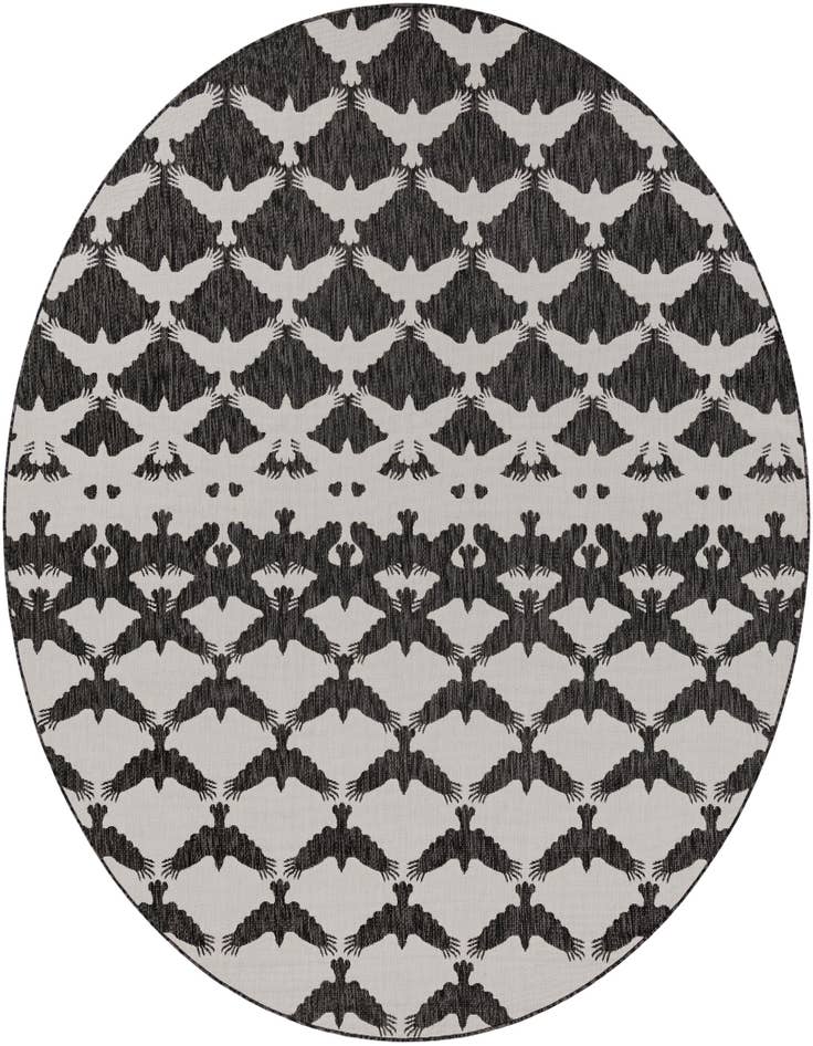 Detail image of 10' x 10' Easy-Clean Modern Indoor / Outdoor Round Rug