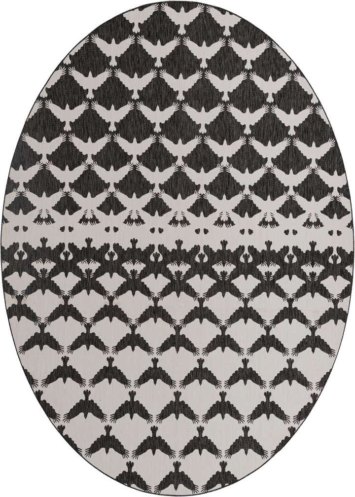 12' x 12' Easy-Clean Modern Indoor / Outdoor Round Rug