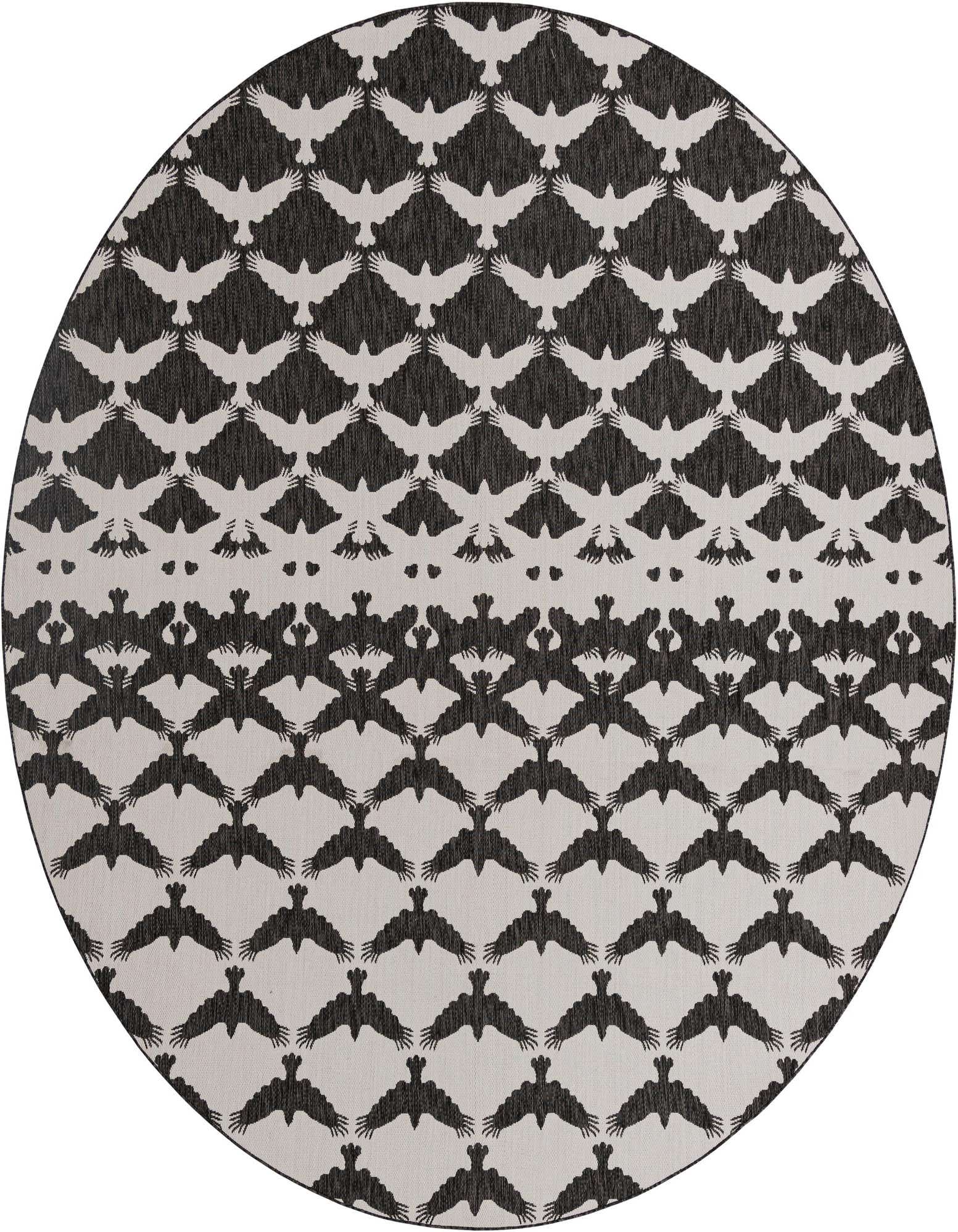 12' x 12' Easy-Clean Modern Indoor / Outdoor Round Rug