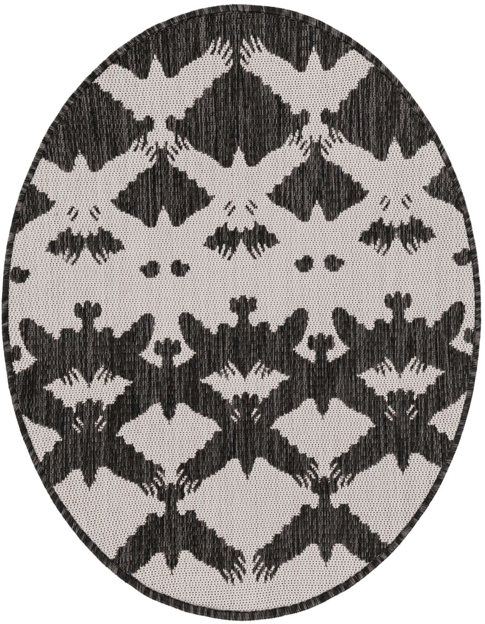 3' x 3' Easy-Clean Modern Indoor / Outdoor Round Rug