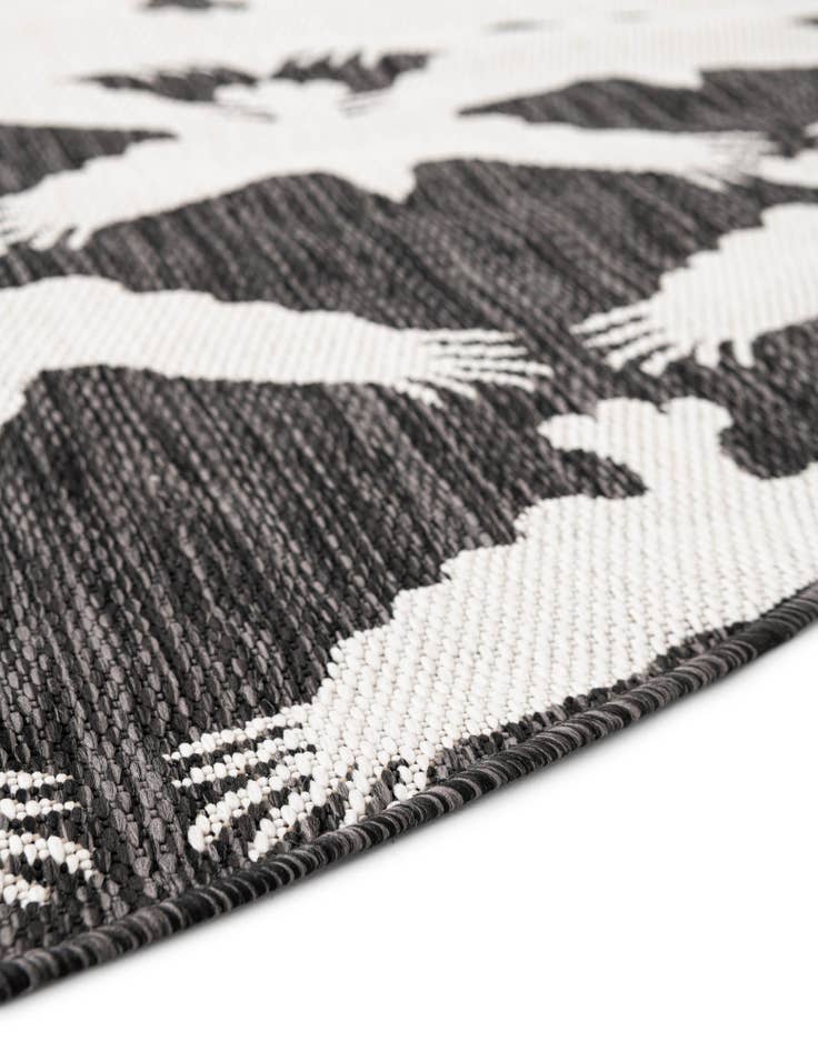 Detail image of 10' x 10' Easy-Clean Modern Indoor / Outdoor Round Rug