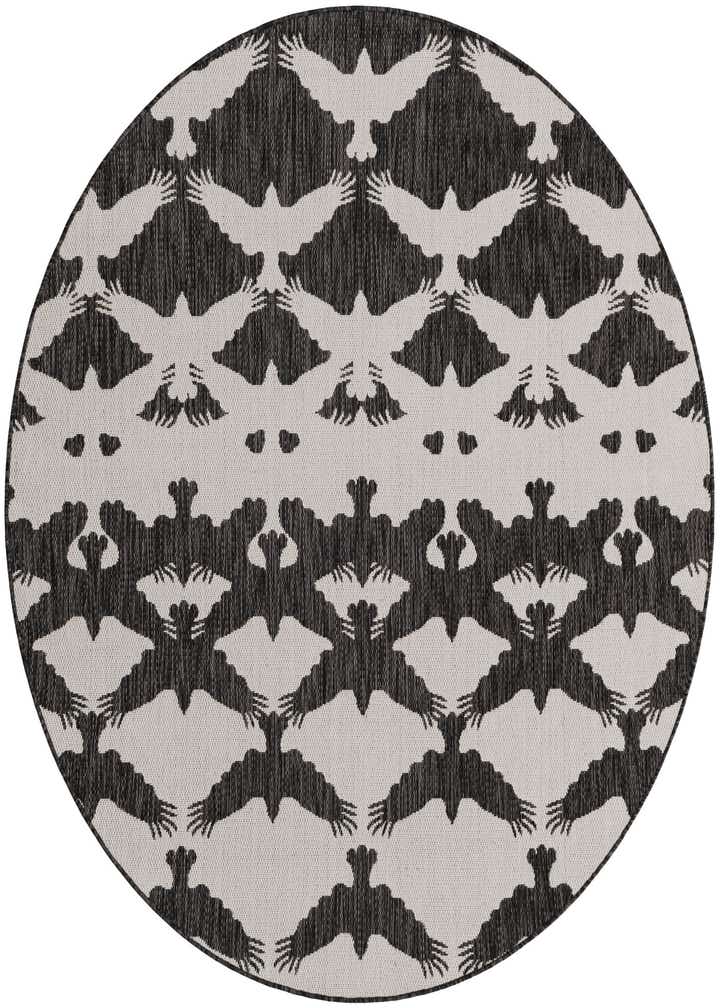6' x 6' Easy-Clean Modern Indoor / Outdoor Round Rug