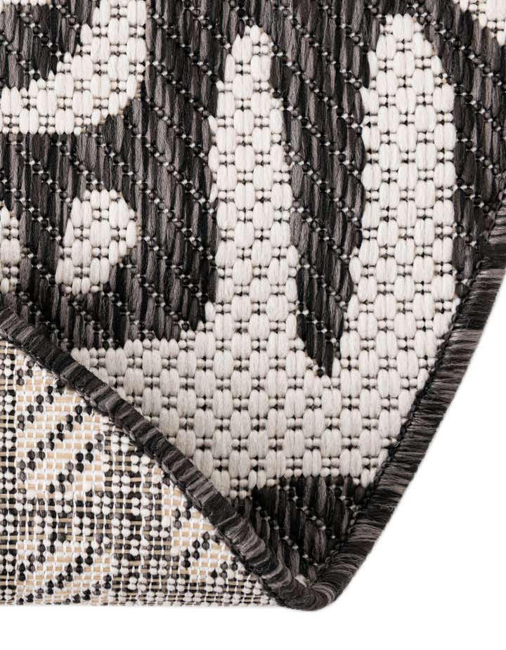 12' x 12' Easy-Clean Modern Indoor / Outdoor Round Rug