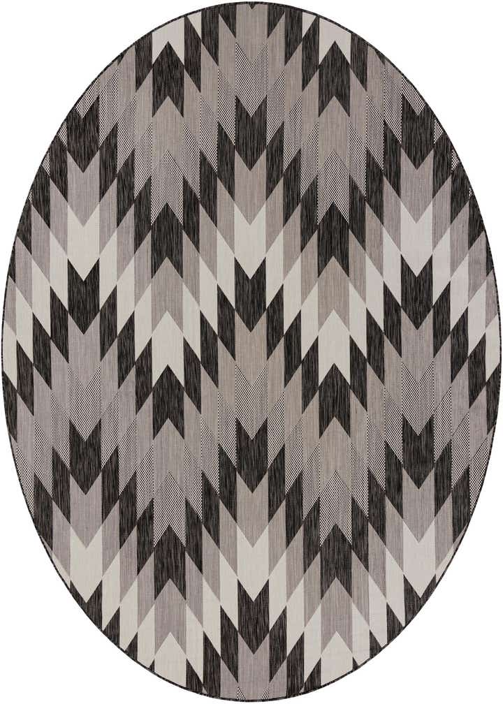 10' x 10' Easy-Clean Modern Indoor / Outdoor Round Rug