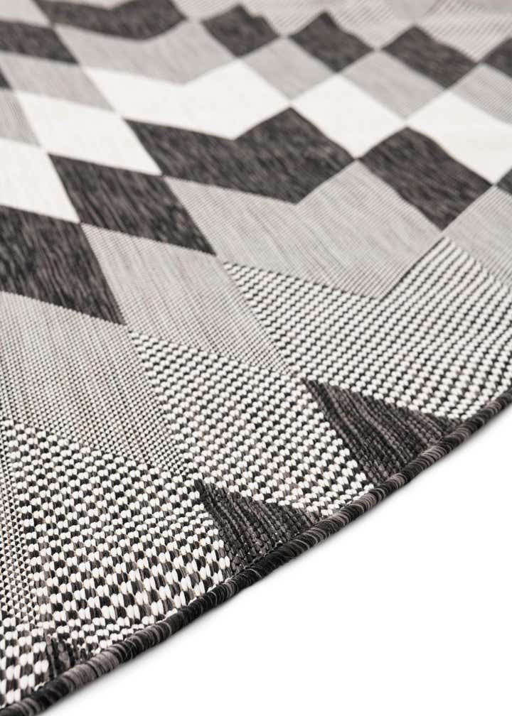 13' x 13' Easy-Clean Modern Indoor / Outdoor Round Rug