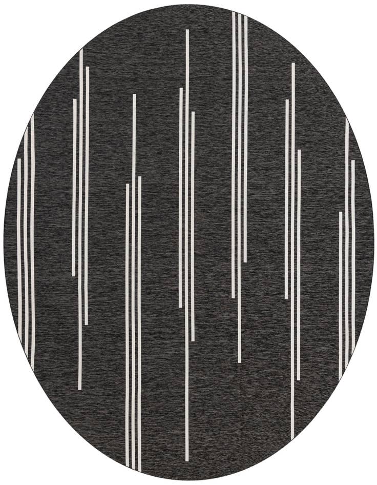 Detail image of 13' x 13' Easy-Clean Modern Indoor / Outdoor Round Rug