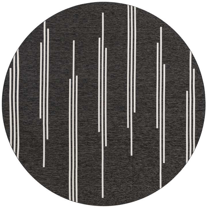 13' x 13' Easy-Clean Modern Indoor / Outdoor Round Rug