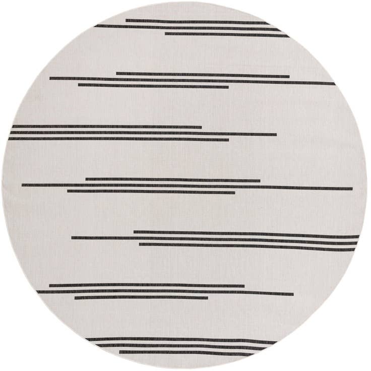 Detail image of 13' x 13' Easy-Clean Modern Indoor / Outdoor Round Rug