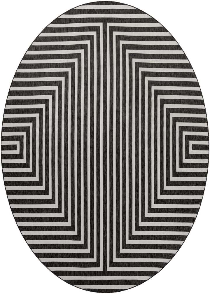 13' x 13' Easy-Clean Modern Indoor / Outdoor Round Rug