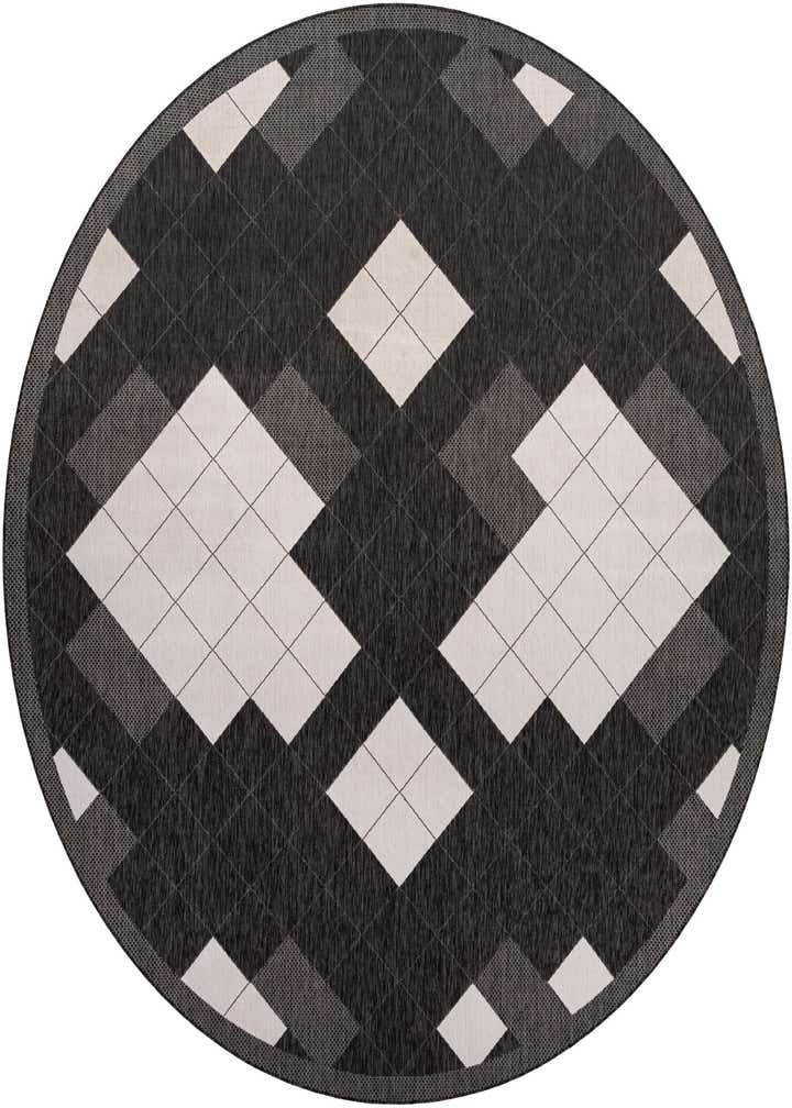 13' x 13' Easy-Clean Modern Indoor / Outdoor Round Rug