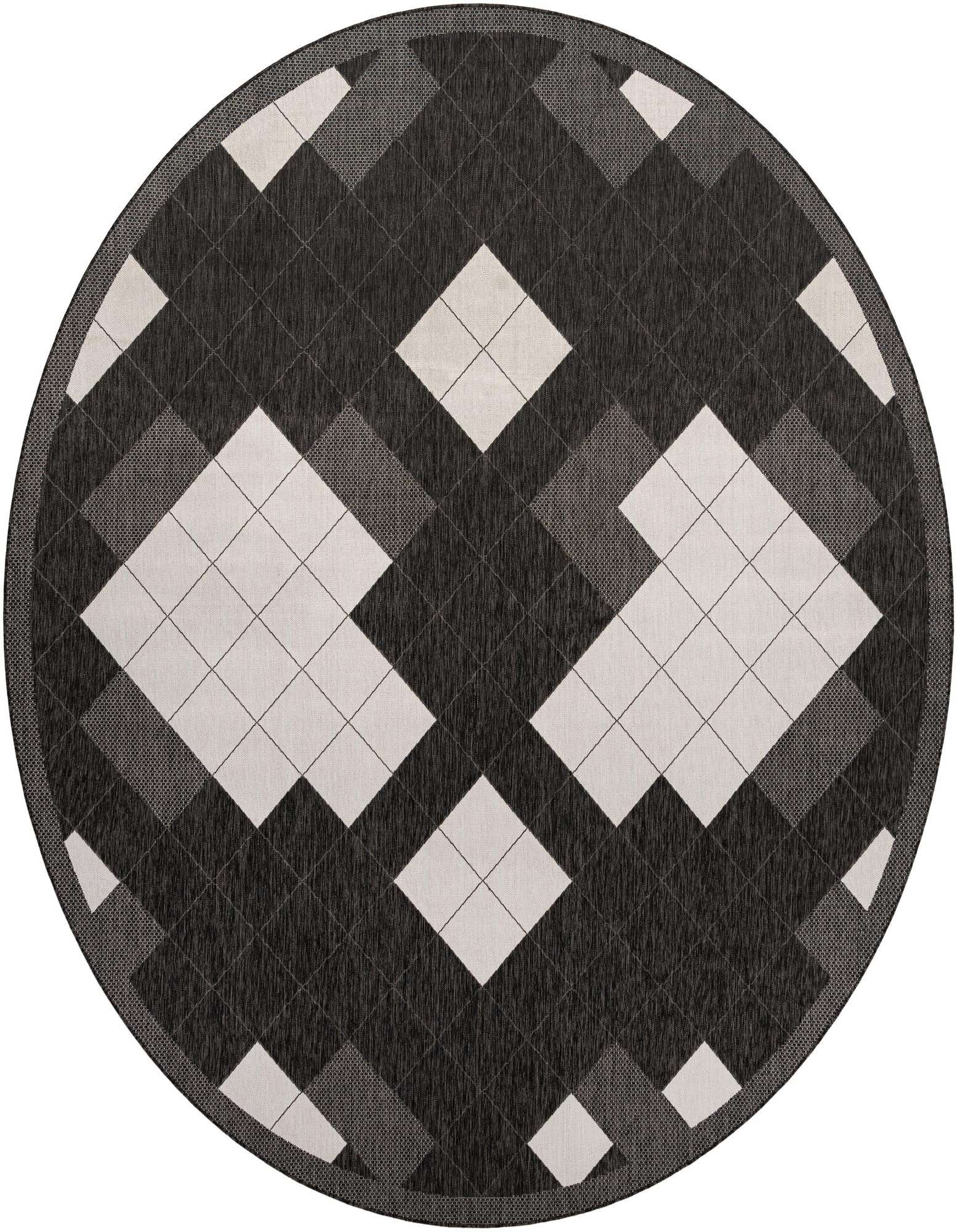 13' x 13' Easy-Clean Modern Indoor / Outdoor Round Rug