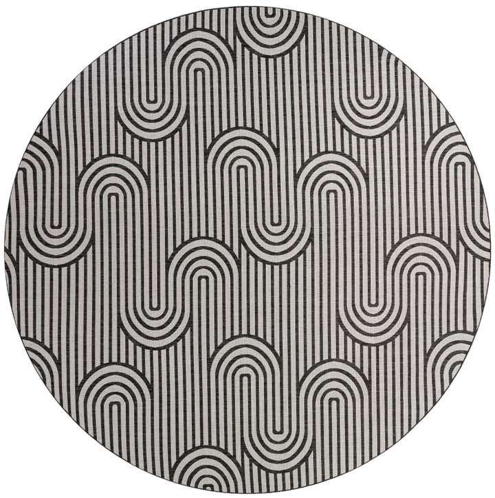 13' x 13' Easy-Clean Modern Indoor / Outdoor Round Rug