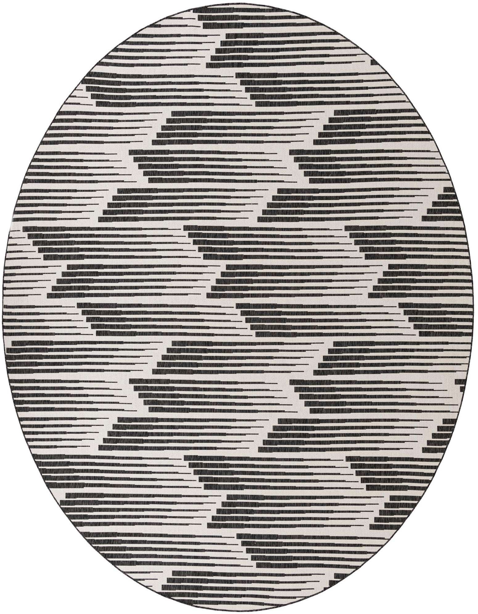 13' x 13' Easy-Clean Modern Indoor / Outdoor Round Rug