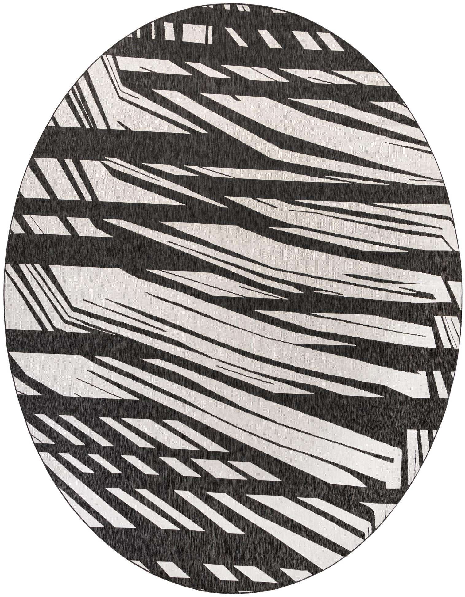 13' x 13' Easy-Clean Modern Indoor / Outdoor Round Rug