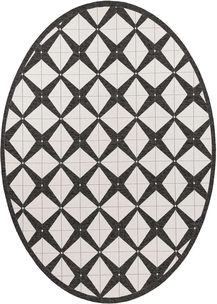 13' x 13' Easy-Clean Modern Indoor / Outdoor Round Rug