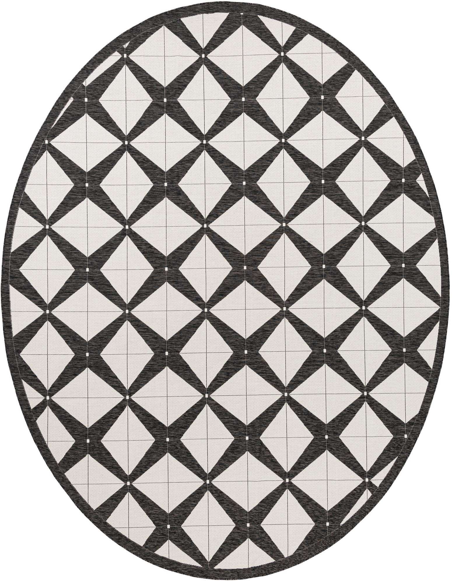 13' x 13' Easy-Clean Modern Indoor / Outdoor Round Rug