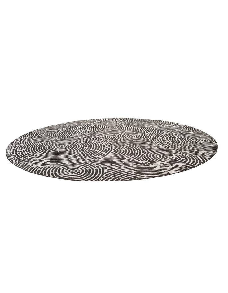 Detail image of 13' x 13'  Washable Modern Indoor / Outdoor Round Rug