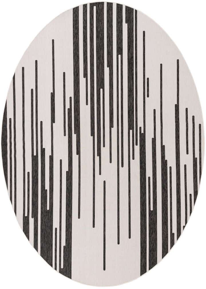 13' x 13' Easy-Clean Modern Indoor / Outdoor Round Rug