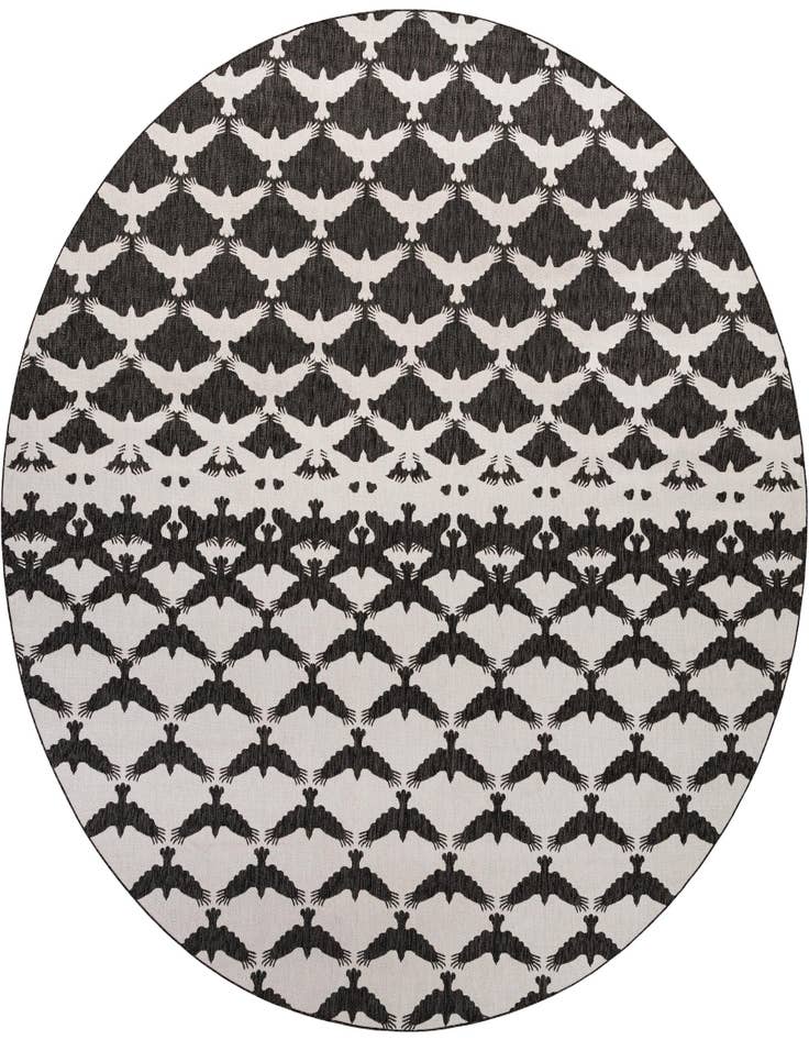 Detail image of 13' x 13' Easy-Clean Modern Indoor / Outdoor Round Rug