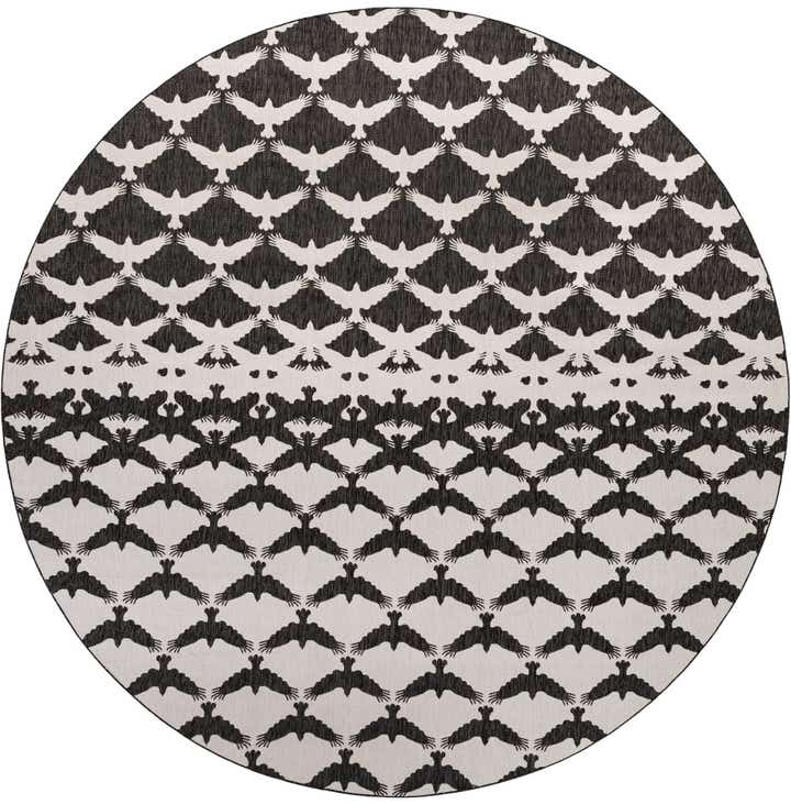 13' x 13' Easy-Clean Modern Indoor / Outdoor Round Rug