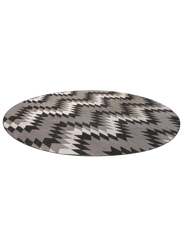 Detail image of 13' x 13'  Washable Modern Indoor / Outdoor Round Rug