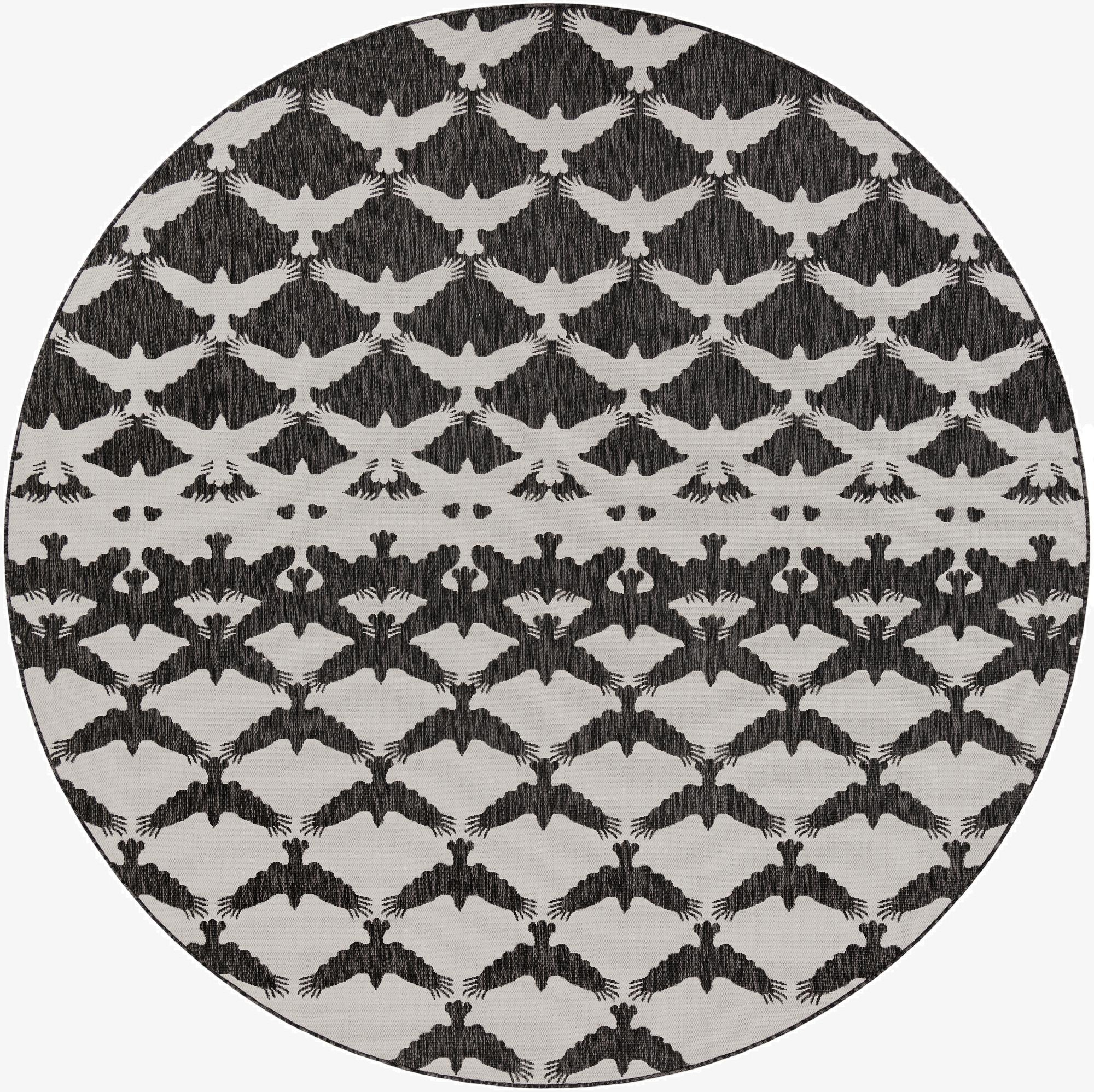 10' x 10'  Washable Modern Indoor / Outdoor Round Rug