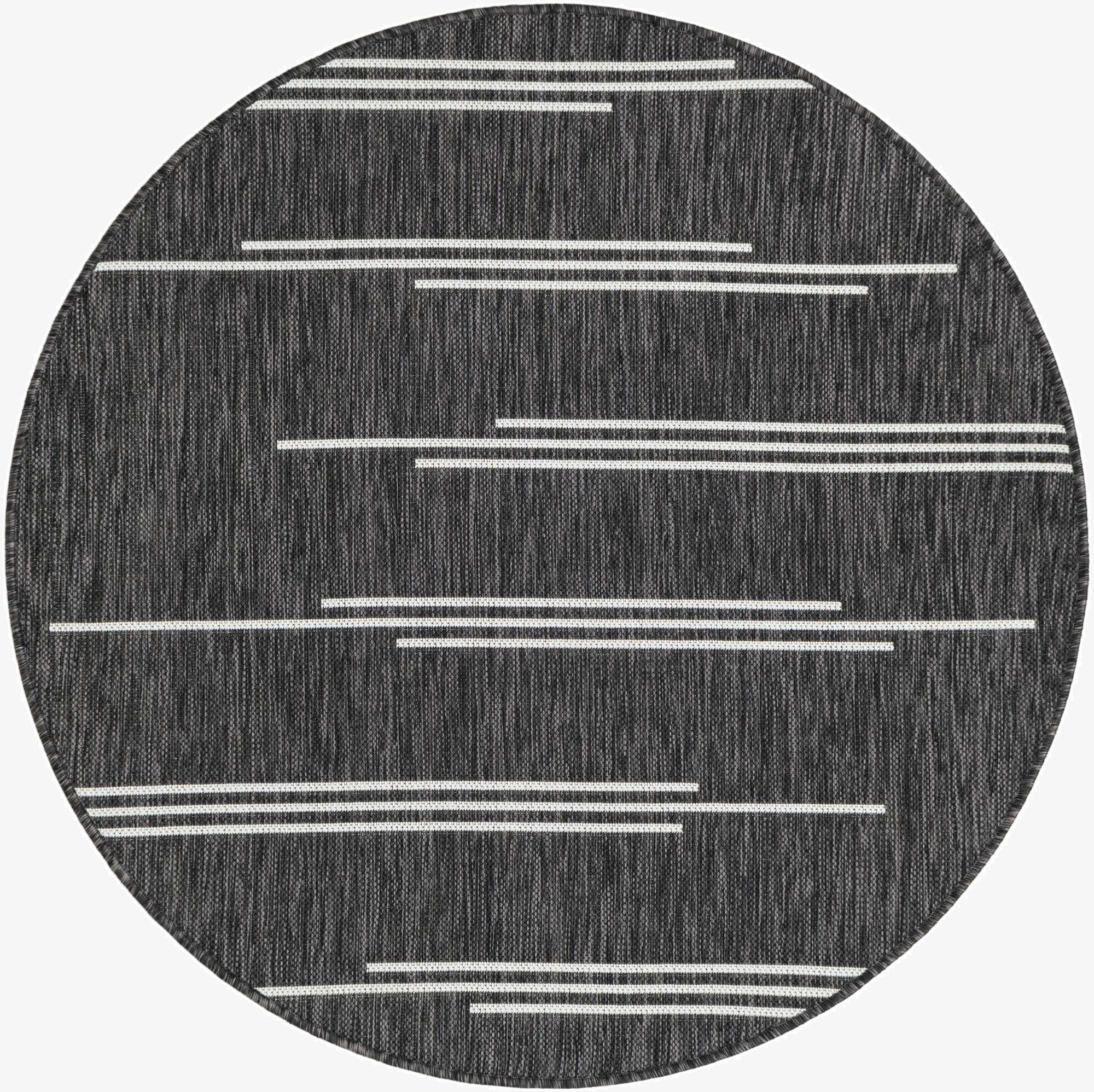 4' x 4'  Washable Modern Indoor / Outdoor Round Rug