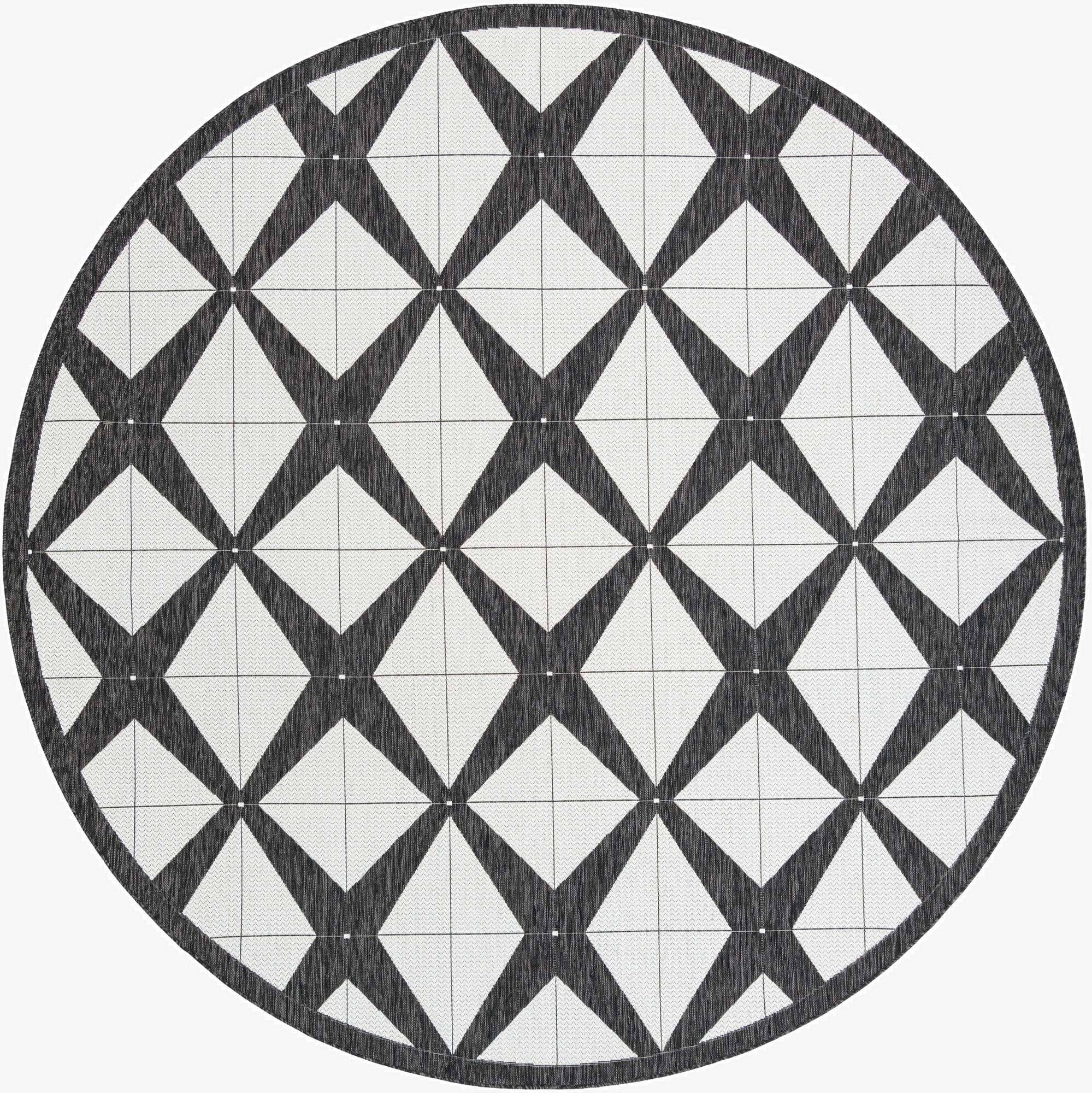 10' x 10'  Washable Modern Indoor / Outdoor Round Rug